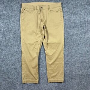 Copper & Oak Mens Straight Leg Chino Pants Size 36x30 Stretch Casual Low Rise